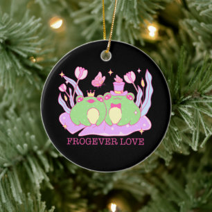 Décoration En Céramique Cute Frog - Frogever Love