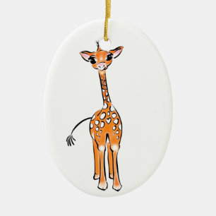 Décoration En Céramique Cute Giraffe drawing, safari animals