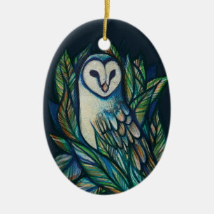 Décoration En Céramique Cute Owl