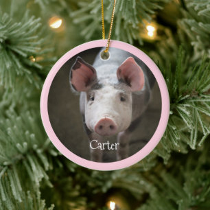 Décoration En Céramique Cute Pig Personnalisé