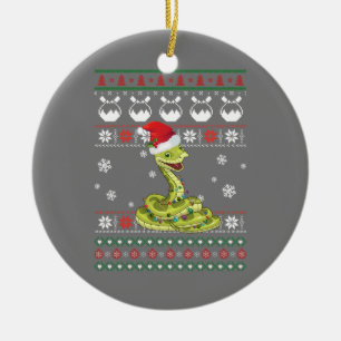 Décoration En Céramique Cute serpent laide doux Noël Light Pyjama