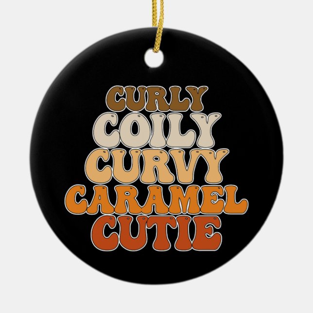 Décoration En Céramique Cutie Caramel Curly Curly (Devant)