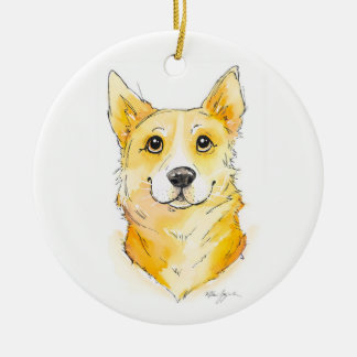 Décoration En Céramique Cutie Corgi