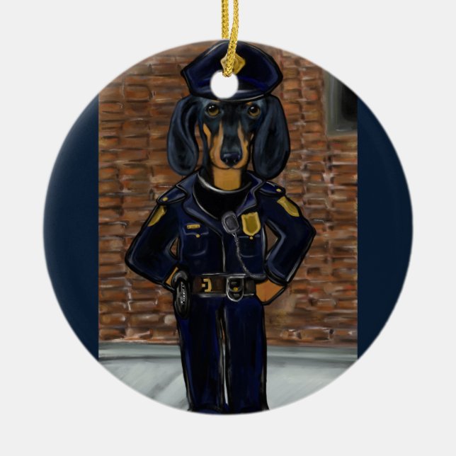 Décoration En Céramique Dachshund (Devant)