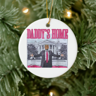 Décoration En Céramique Daddy's Home Trump Pink Don