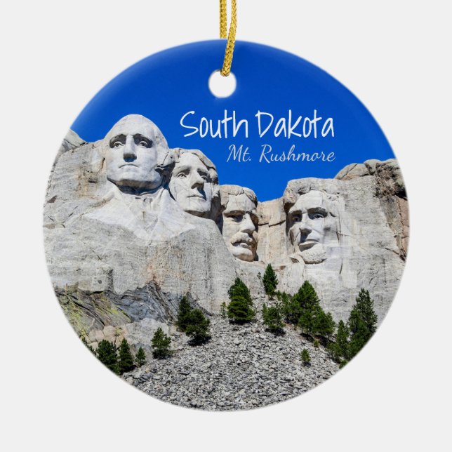 Décoration En Céramique Dakota du Sud Mont Rushmore (Devant)