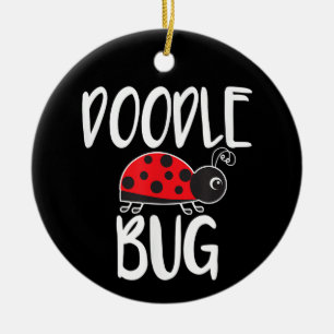 Décoration En Céramique Dame Punaise Bug Drôle Gribouillis