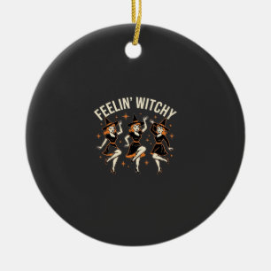Décoration En Céramique Danse de sorcière Halloween Feelin 'Witchy