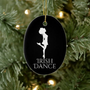 Décoration En Céramique Danse irlandaise personnalisée Chaussure dure Noël