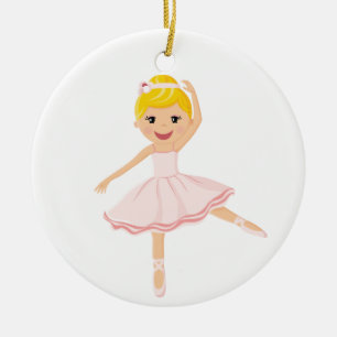 Décoration En Céramique Danseur de ballerine blond