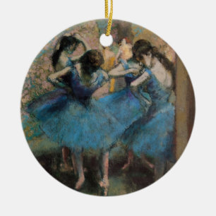 Décoration En Céramique Danseurs d'Edgar Degas   dans le bleu, 1890