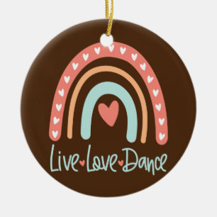 Décoration En Céramique Danseuse Dance Enseignant Live Love Ballet Tap Hip