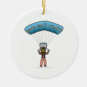 Décoration En Céramique Dark Girl Sky Diver