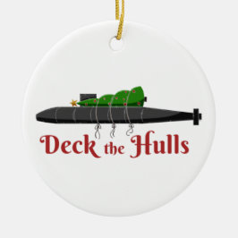 Décoration En Céramique Deck the Hulls - Ornament de Noël