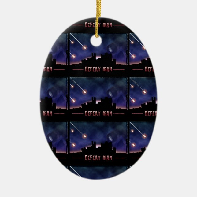 Décoration En Céramique Défaire l'Iran (Devant)