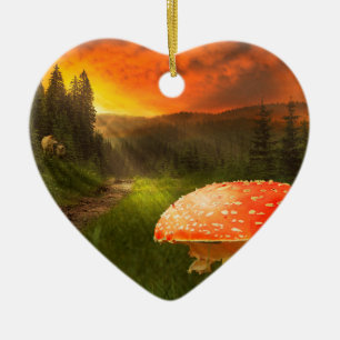 Décoration En Céramique Définition du soleil d'automne.