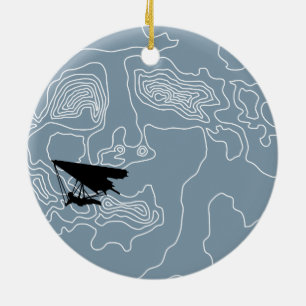 Décoration En Céramique deltaplane au clair de lune