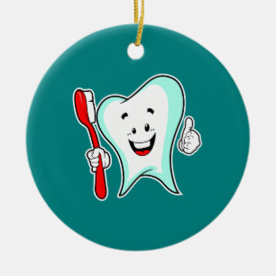 Décoration En Céramique Dental Care Happy Tooth
