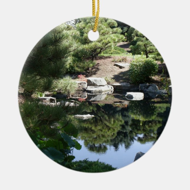 Décoration En Céramique Denver Botanic Jardin Japonais Réflexions (Devant)