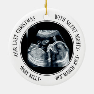 Décoration En Céramique Dernier Noël avec Silent Nights Pregnant 2023