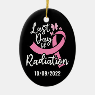 Décoration En Céramique Dernière journée de radiations Cancer du sein Da