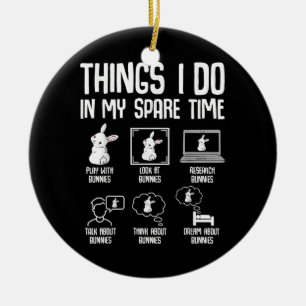 Décoration En Céramique Des Choses Que Je Fais Dans Mon Lapin Lapin De Tem