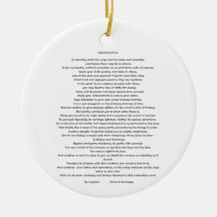 DÉCORATION EN CÉRAMIQUE DESIDERATA MAX ERHMANN ORNAMENT