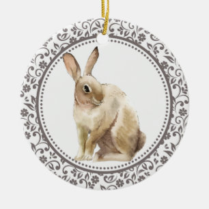 Décoration En Céramique Design personnalisé de lapin de Pâques