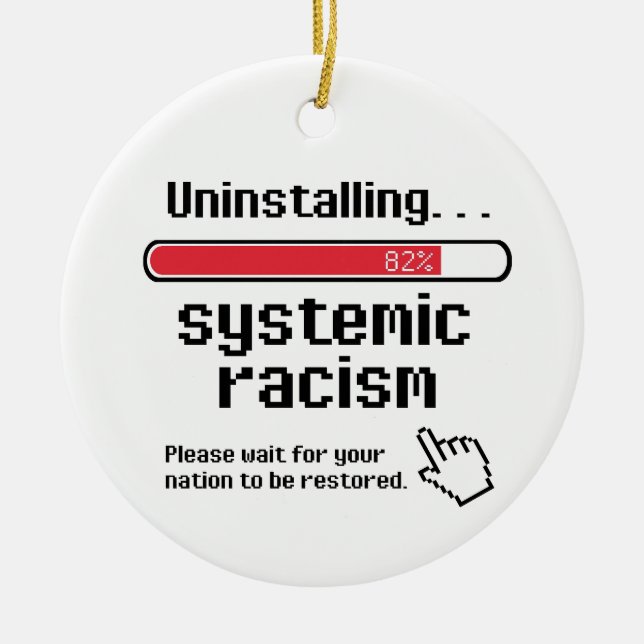 Décoration En Céramique Désinstaller le racisme systémique (Devant)