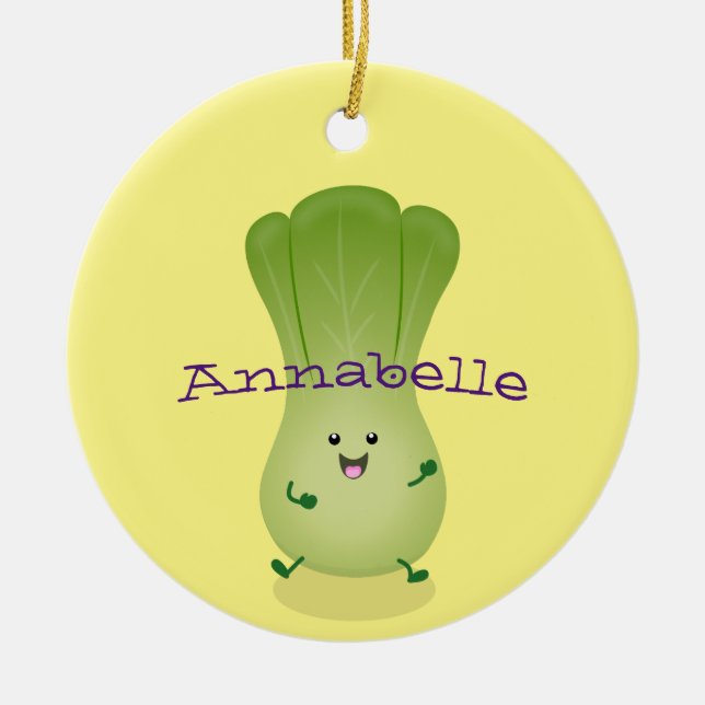 Décoration En Céramique dessin animé mignon de bok choy (Devant)