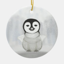 dessin mignon main petit pingouin