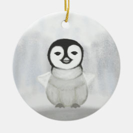 Décoration En Céramique dessin mignon main petit pingouin