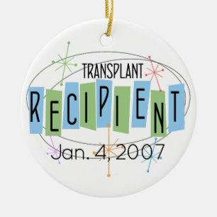 Décoration En Céramique Destinataire de transplantation personnalisable et