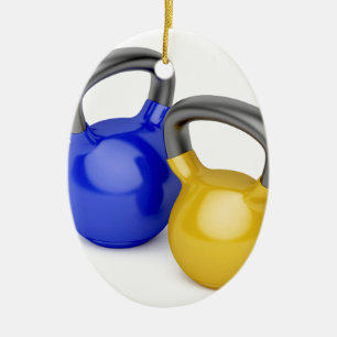 Décoration En Céramique Deux kettlebells