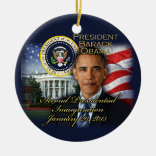 Décoration En Céramique Deuxième investiture du président Obama