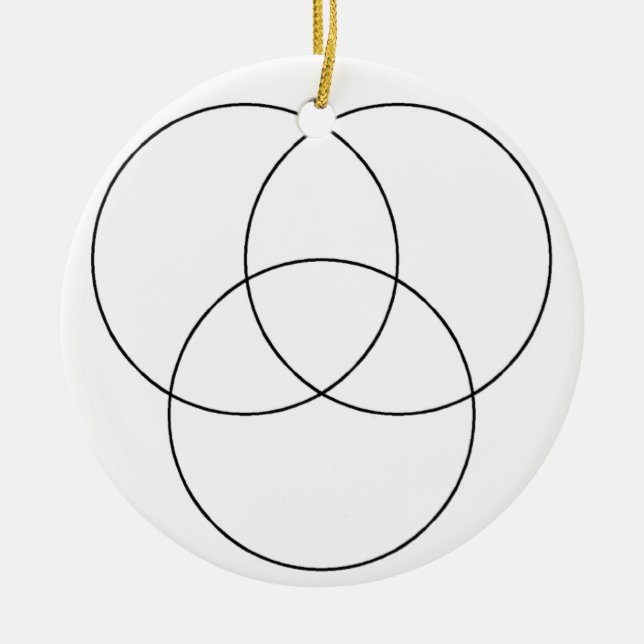 Décoration En Céramique Diagramme de do-it-yourself Venn (Devant)