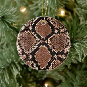 Décoration En Céramique Diamond Rattlesnake Snake Skin