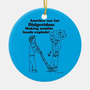Décoration En Céramique Didgeridoo fait exploser des zombies