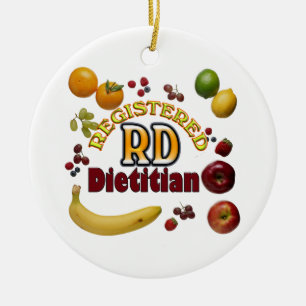 DÉCORATION EN CÉRAMIQUE DIÉTÉTICIEN ENREGISTRÉ PAR RD FRUITÉ