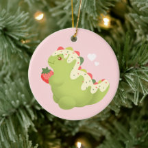 Dinosaure de matcha à la fraise