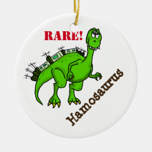 Décoration En Céramique Dinosaure de Noël de Ham Radio
