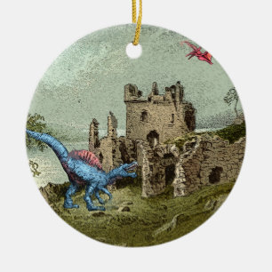 Décoration En Céramique Dinosaures d'Écosse 1895