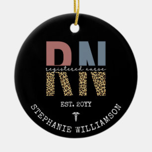 Décoration En Céramique Diplôme d'infirmière diplômée RN personnalisé