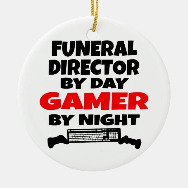 Décoration En Céramique Directeur funéraire Gamer (Devant)