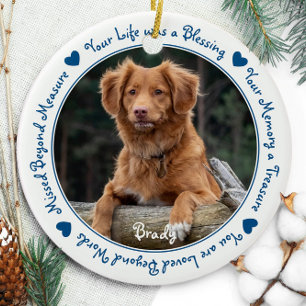 Décoration En Céramique Dog Photo Pet Loss Pet Memorial