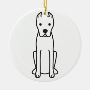 Décoration En Céramique Dogo Argentino