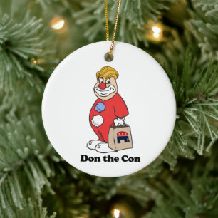 Décoration En Céramique Don the con — Conception anti-Trump - - Politique 