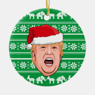 Décoration En Céramique Donald Trump en colère Noël