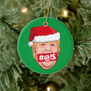 Décoration En Céramique DONALD TRUMP Noël en colère