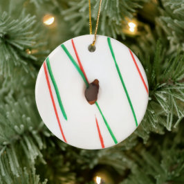 Décoration En Céramique Donut de Noël congelé